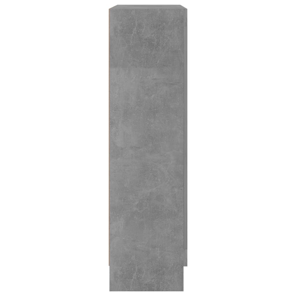 Book Cabinet Concrete Grey 82.5x30.5x115 cm Engineered Wood