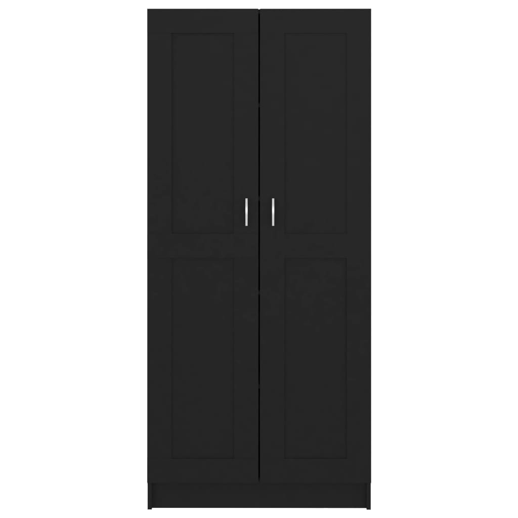 Book Cabinet Black 82.5x30.5x185.5 cm Engineered Wood