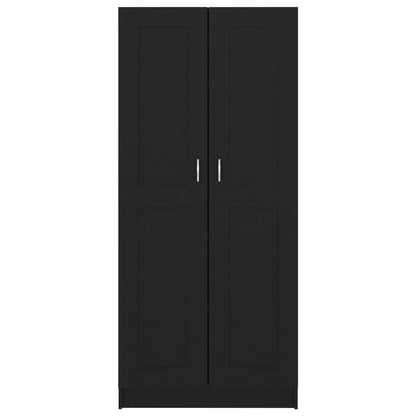 Book Cabinet Black 82.5x30.5x185.5 cm Engineered Wood