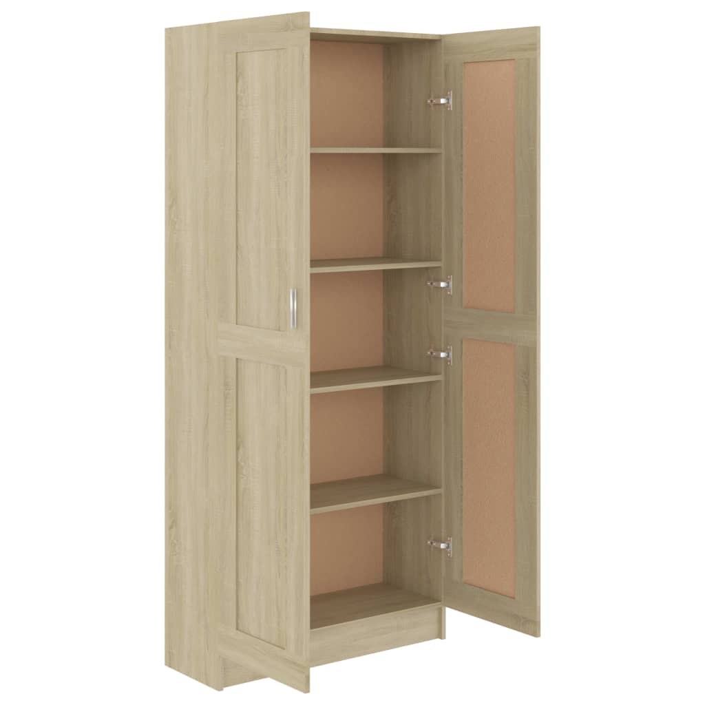 Book Cabinet Sonoma Oak 82.5x30.5x185.5 cm Engineered Wood