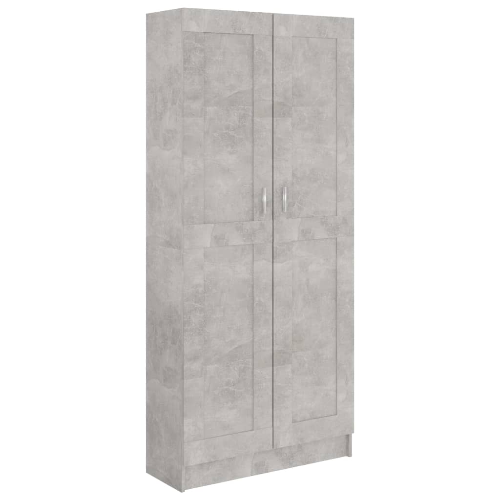 Book Cabinet Concrete Grey 82.5x30.5x185.5 cm Engineered Wood