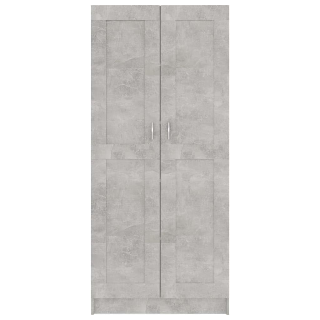 Book Cabinet Concrete Grey 82.5x30.5x185.5 cm Engineered Wood