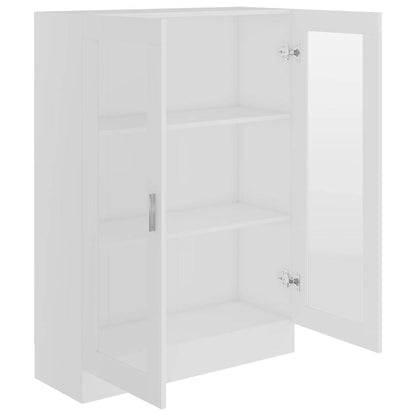Vitrine Cabinet White 82.5x30.5x115 cm Engineered Wood