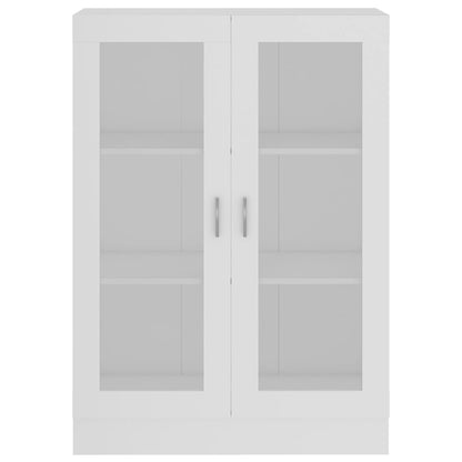 Vitrine Cabinet White 82.5x30.5x115 cm Engineered Wood