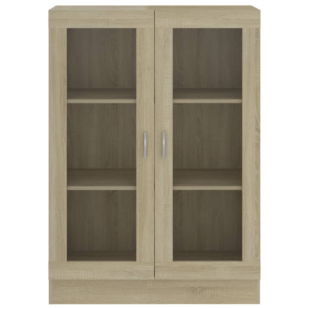 Vitrine Cabinet Sonoma Oak 82.5x30.5x115 cm Engineered Wood