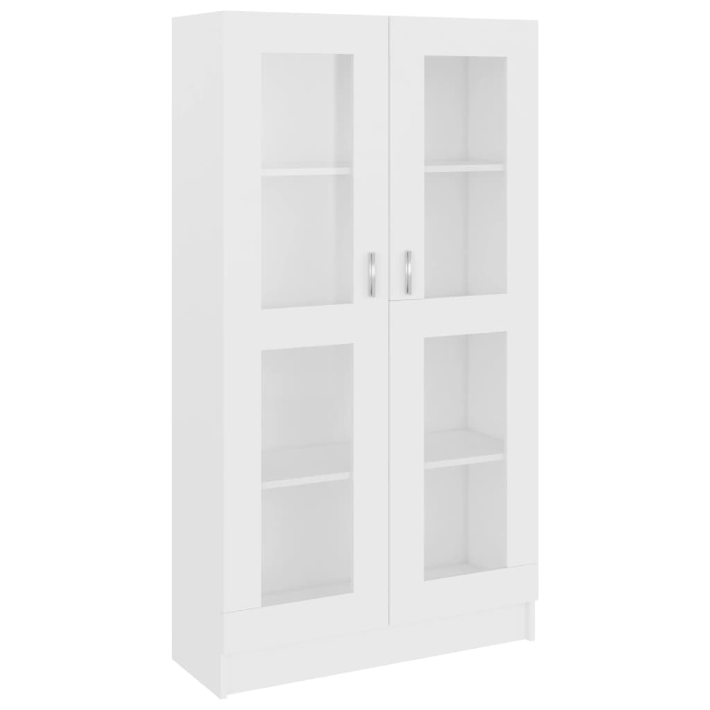 Vitrine Cabinet White 82.5x30.5x150 cm Engineered Wood