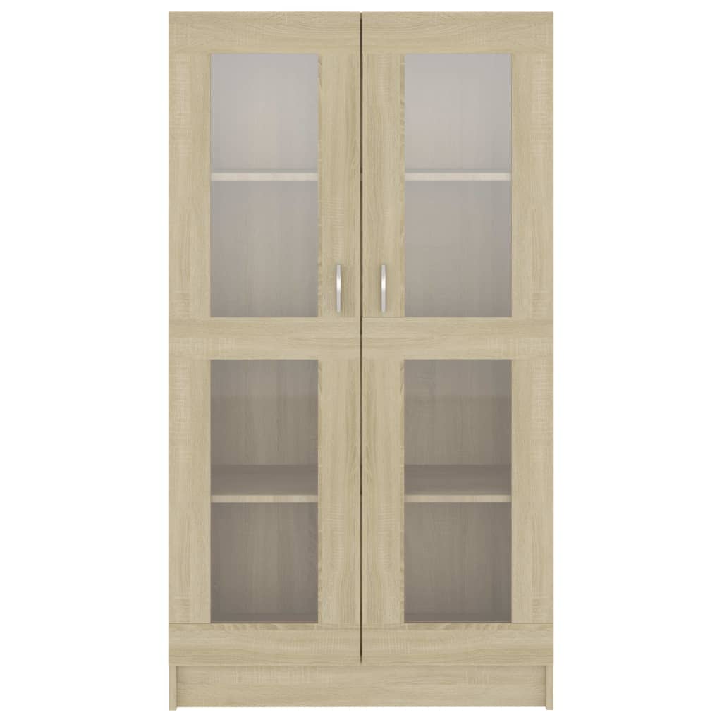 Vitrine Cabinet Sonoma Oak 82.5x30.5x150 cm Engineered Wood