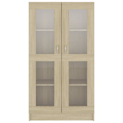 Vitrine Cabinet Sonoma Oak 82.5x30.5x150 cm Engineered Wood