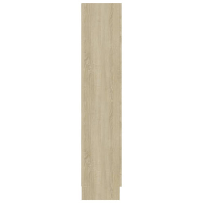 Vitrine Cabinet Sonoma Oak 82.5x30.5x150 cm Engineered Wood