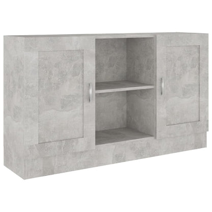 Sideboard Concrete Grey 120x30.5x70 cm Engineered Wood