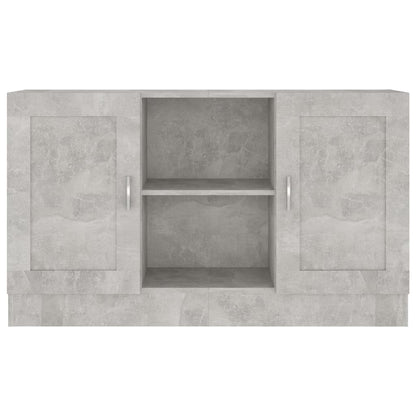 Sideboard Concrete Grey 120x30.5x70 cm Engineered Wood