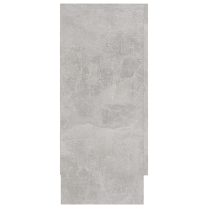 Vitrine Cabinet Concrete Grey 120x30.5x70 cm Engineered Wood