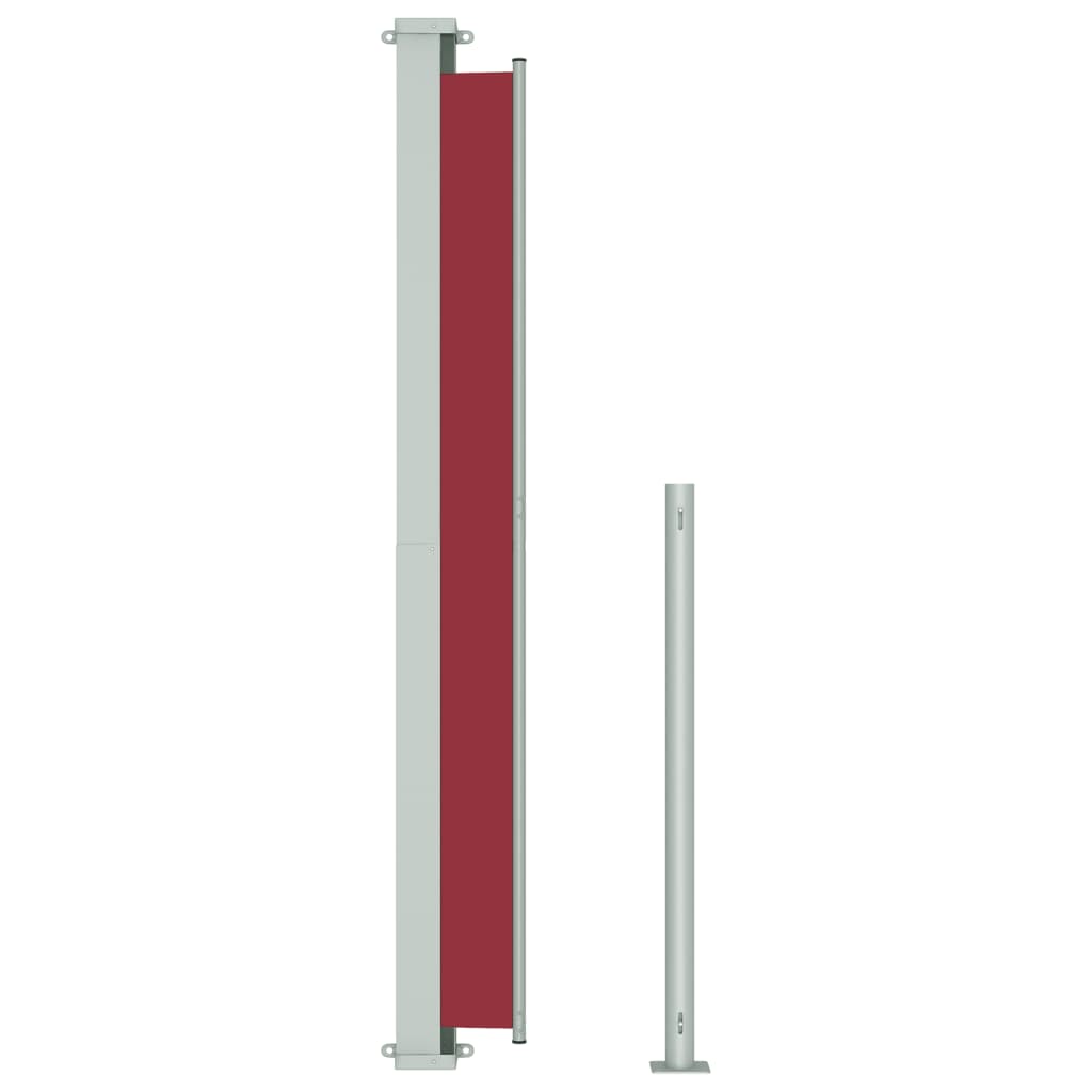 Patio Retractable Side Awning 180x300 cm Red