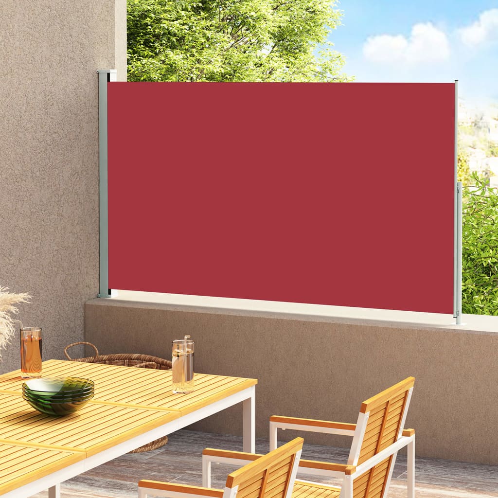 Patio Retractable Side Awning 180x300 cm Red