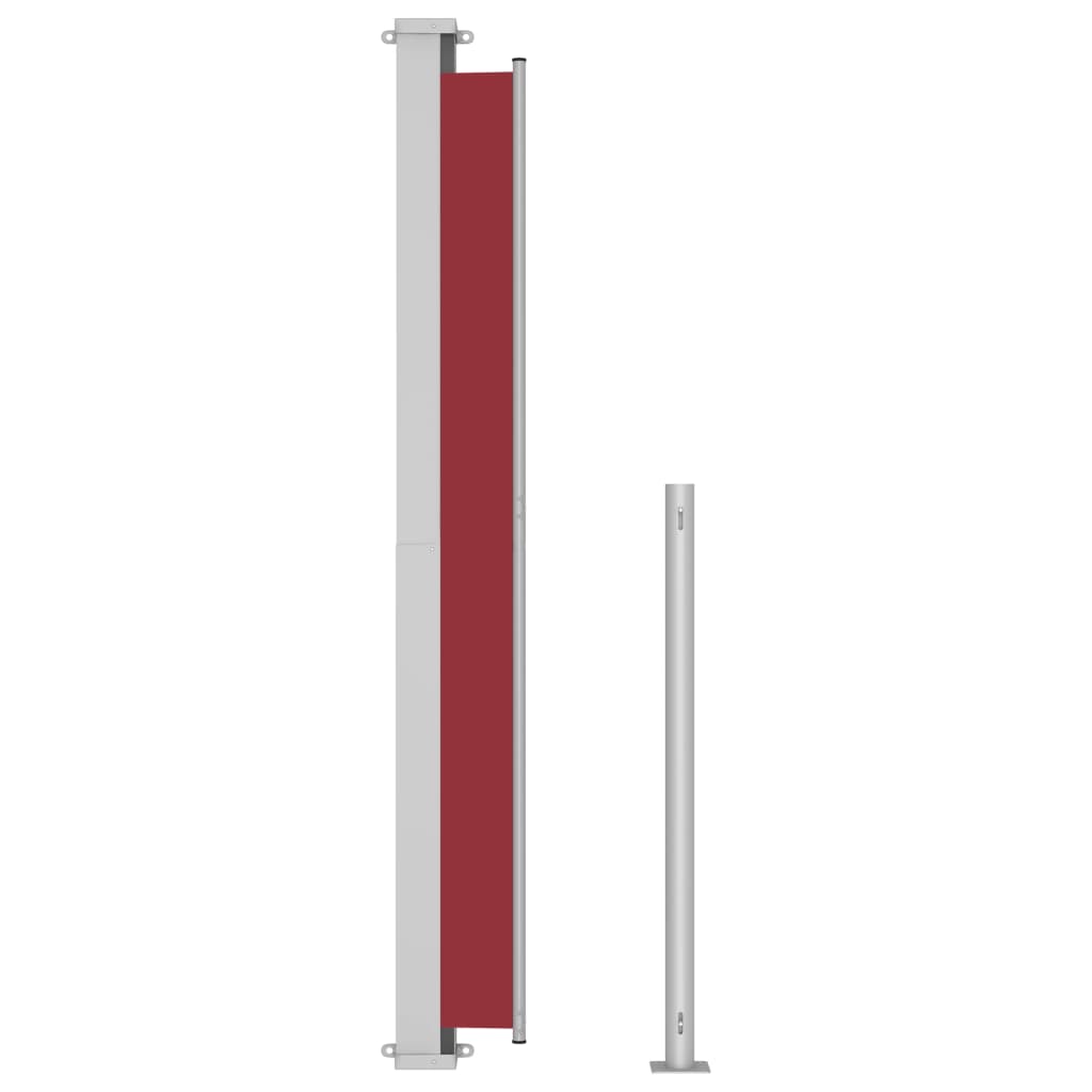 Patio Retractable Side Awning 200x500 cm Red