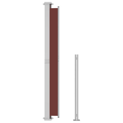 Patio Retractable Side Awning 220x300 cm Brown