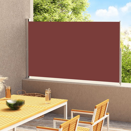 Patio Retractable Side Awning 220x300 cm Brown