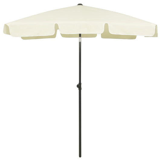 Beach Parasol Sand Yellow 180x120 cm