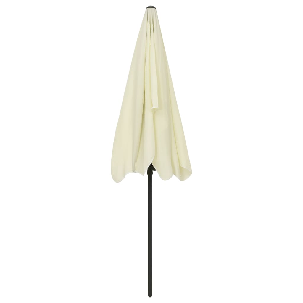 Beach Parasol Sand Yellow 200x125 cm