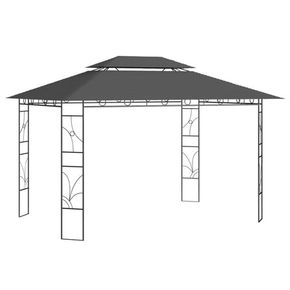 Gazebo 4x3x2.7 m Anthracite 160 g/m²