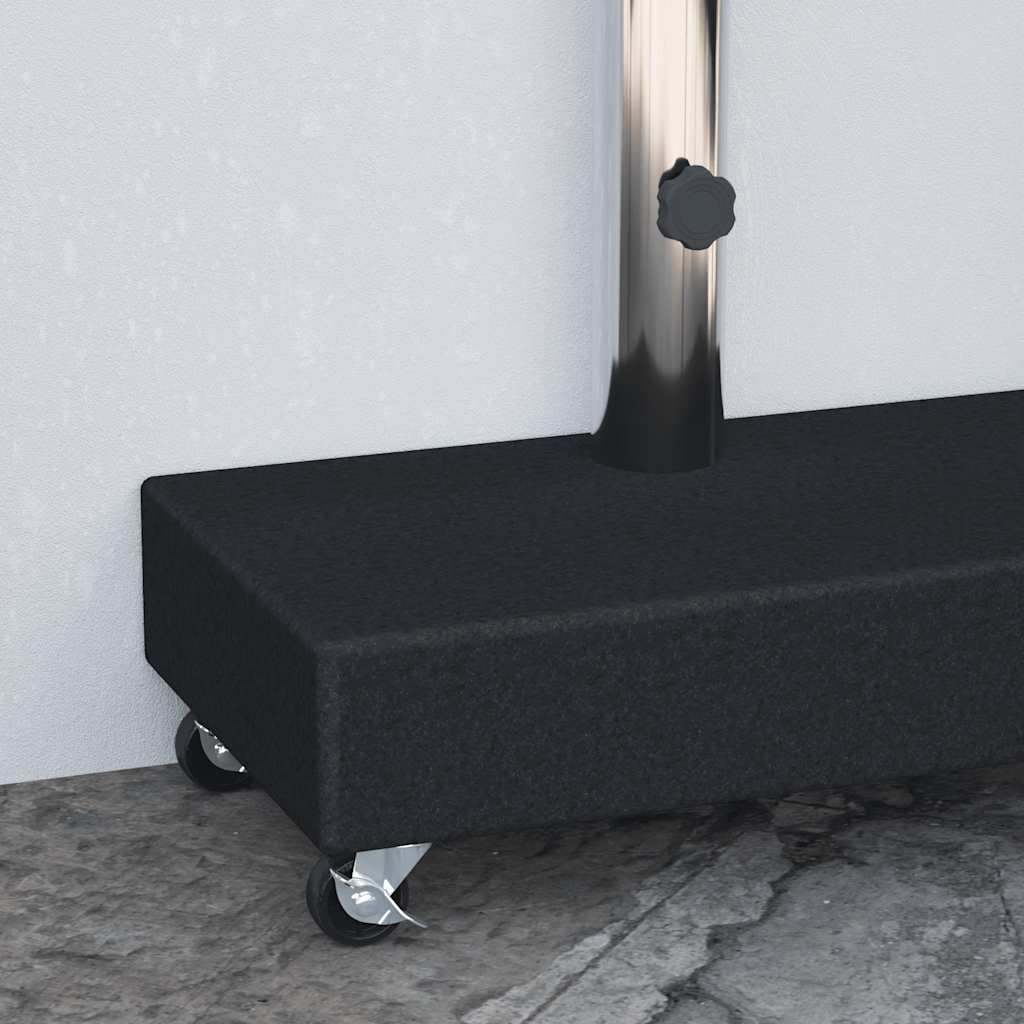 Umbrella Base Black 45x25x8 cm Granite