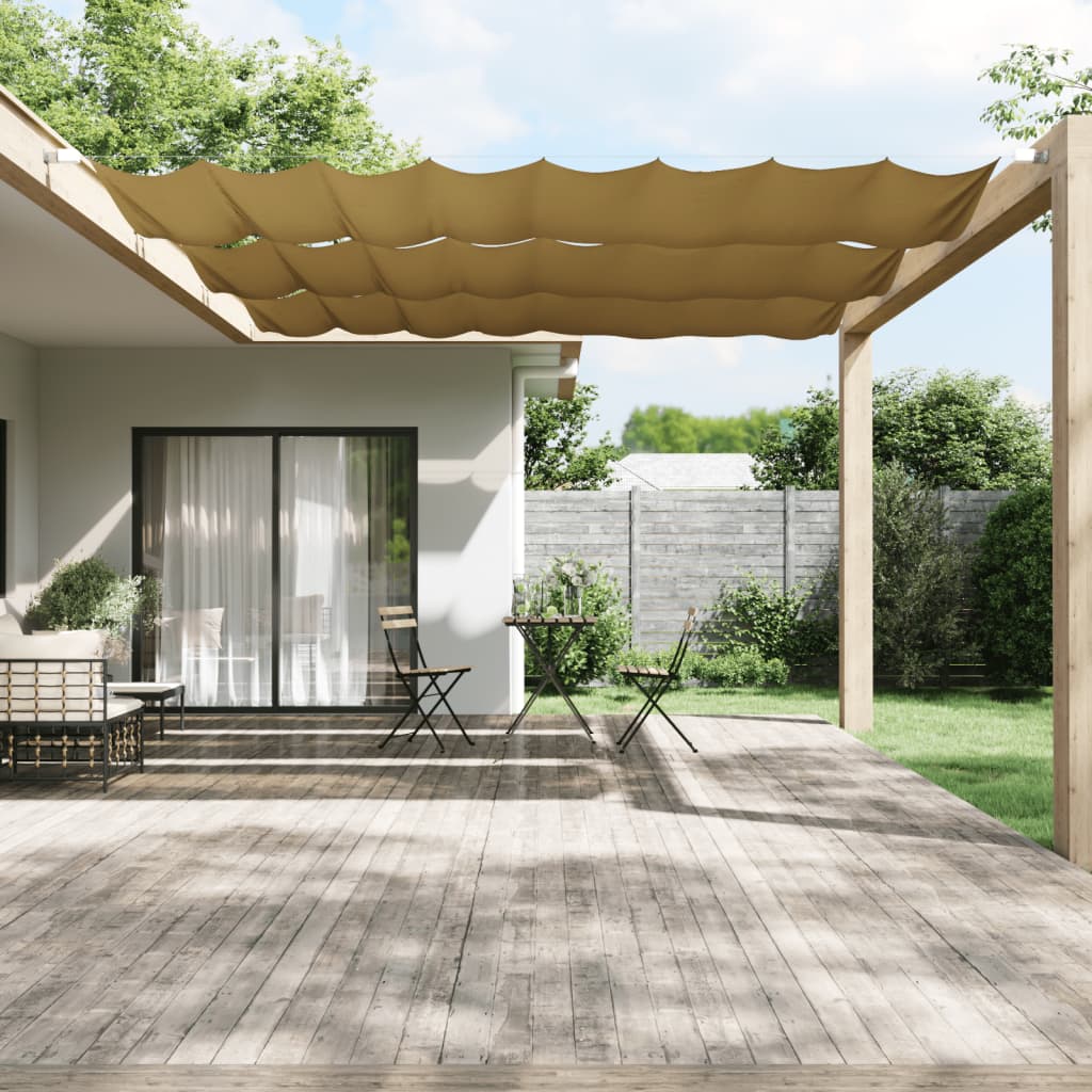 Vertical Awning Beige 140x420 cm Oxford Fabric