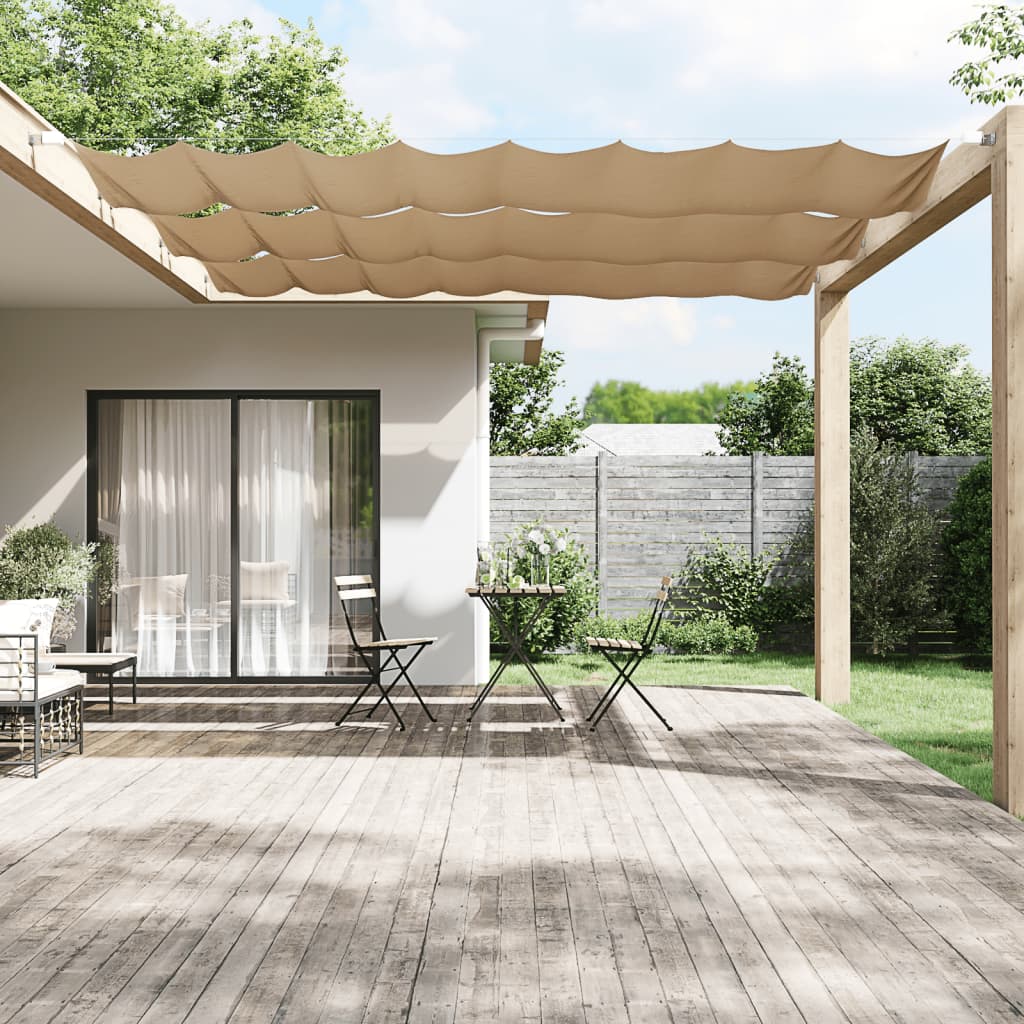 Vertical Awning Taupe 100x420 cm Oxford Fabric