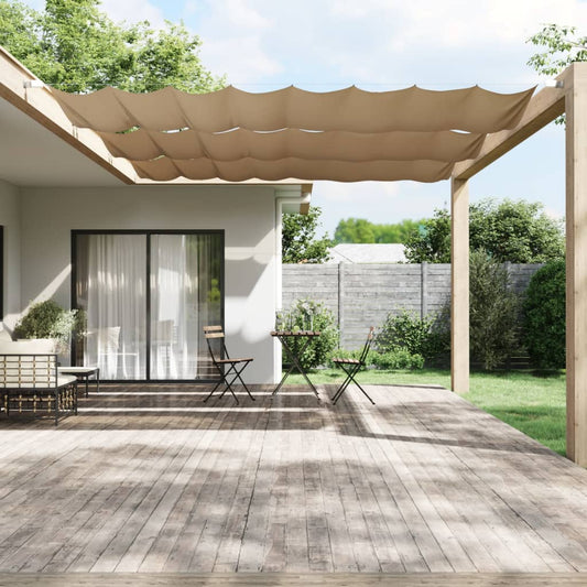 Vertical Awning Taupe 140x600 cm Oxford Fabric