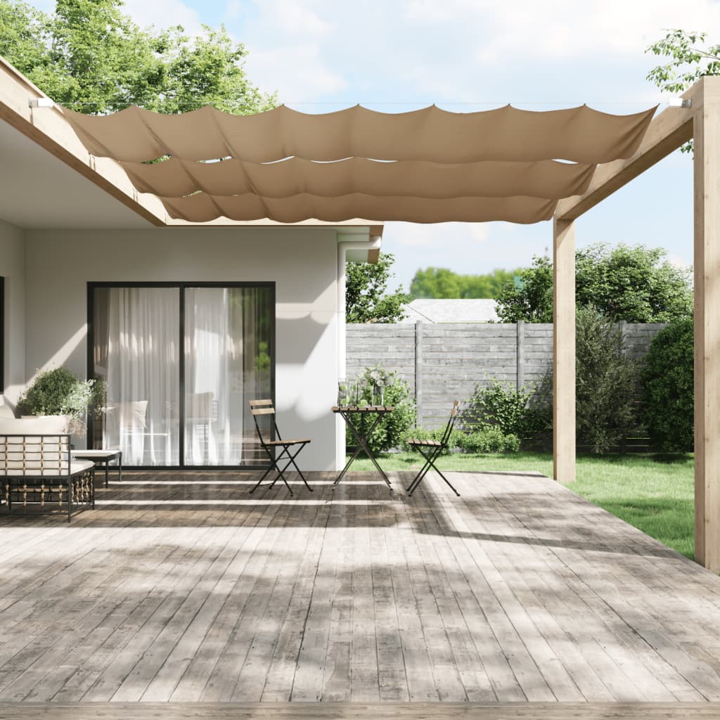 Vertical Awning Taupe 180x1200 cm Oxford Fabric