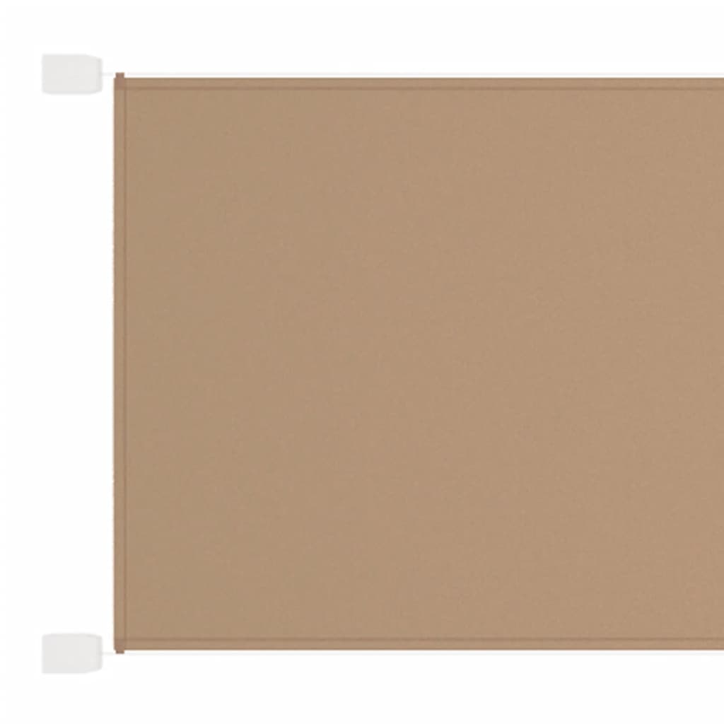 Vertical Awning Taupe 200x360 cm Oxford Fabric