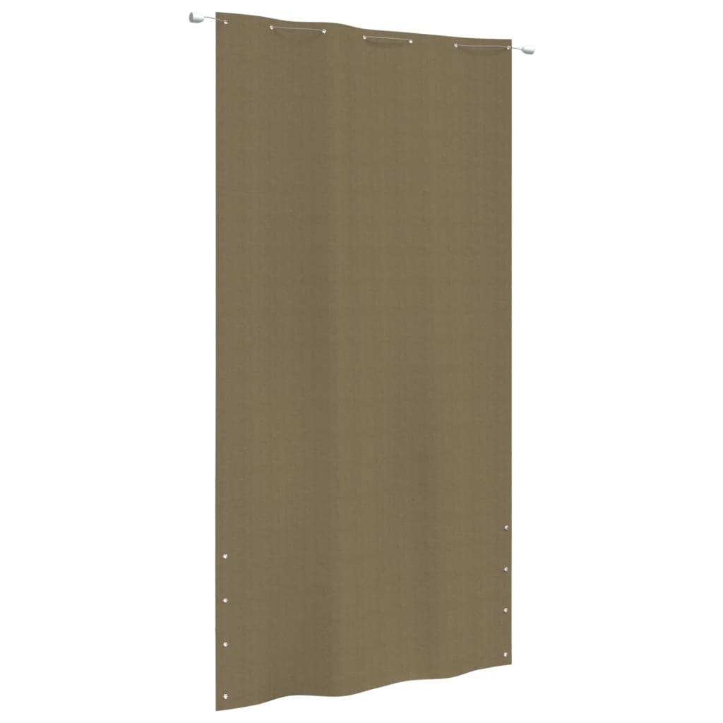 Balcony Screen Taupe 140x240 cm Oxford Fabric