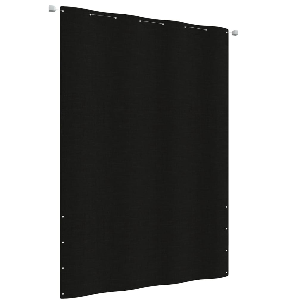 Balcony Screen Black 160x240 cm Oxford Fabric