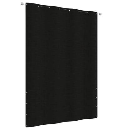 Balcony Screen Black 160x240 cm Oxford Fabric