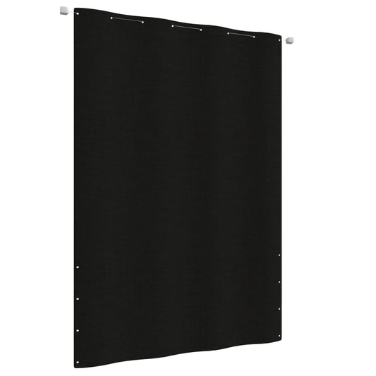 Balcony Screen Black 160x240 cm Oxford Fabric