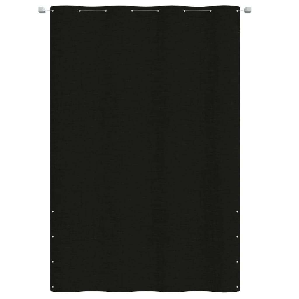 Balcony Screen Black 160x240 cm Oxford Fabric