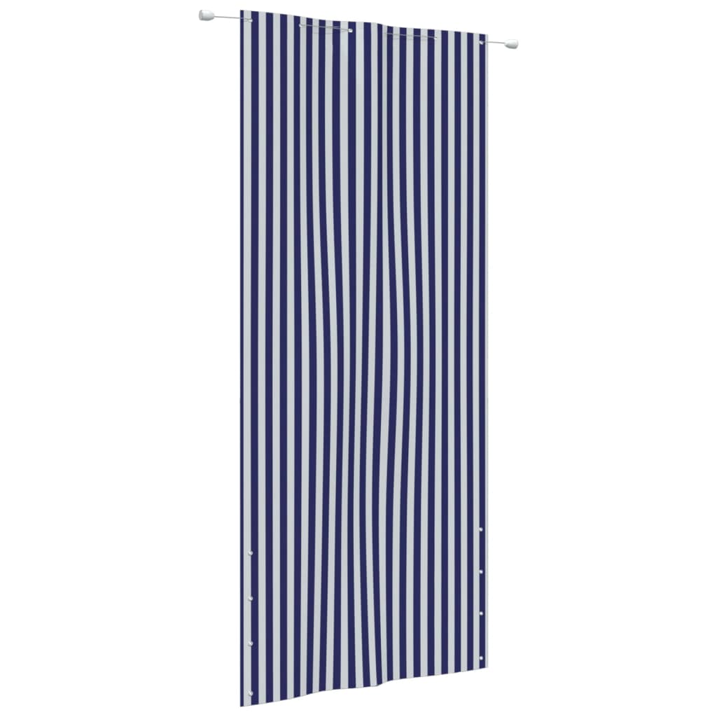 Balcony Screen Blue and White 120x240 cm Oxford Fabric