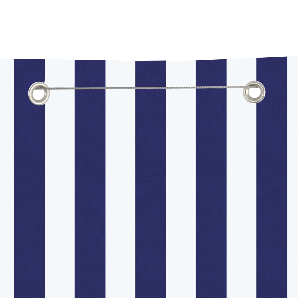 Balcony Screen Blue and White 120x240 cm Oxford Fabric