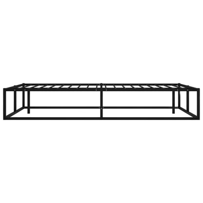Bed Frame without Mattress Black Metal 120x200 cm