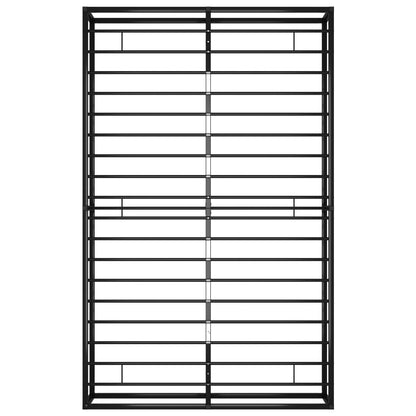 Bed Frame without Mattress Black Metal 120x200 cm