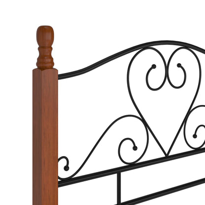 Bed Frame without Mattress Black Metal 90x200 cm