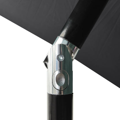 3-Tier Parasol with Aluminium Pole Anthracite 2 m