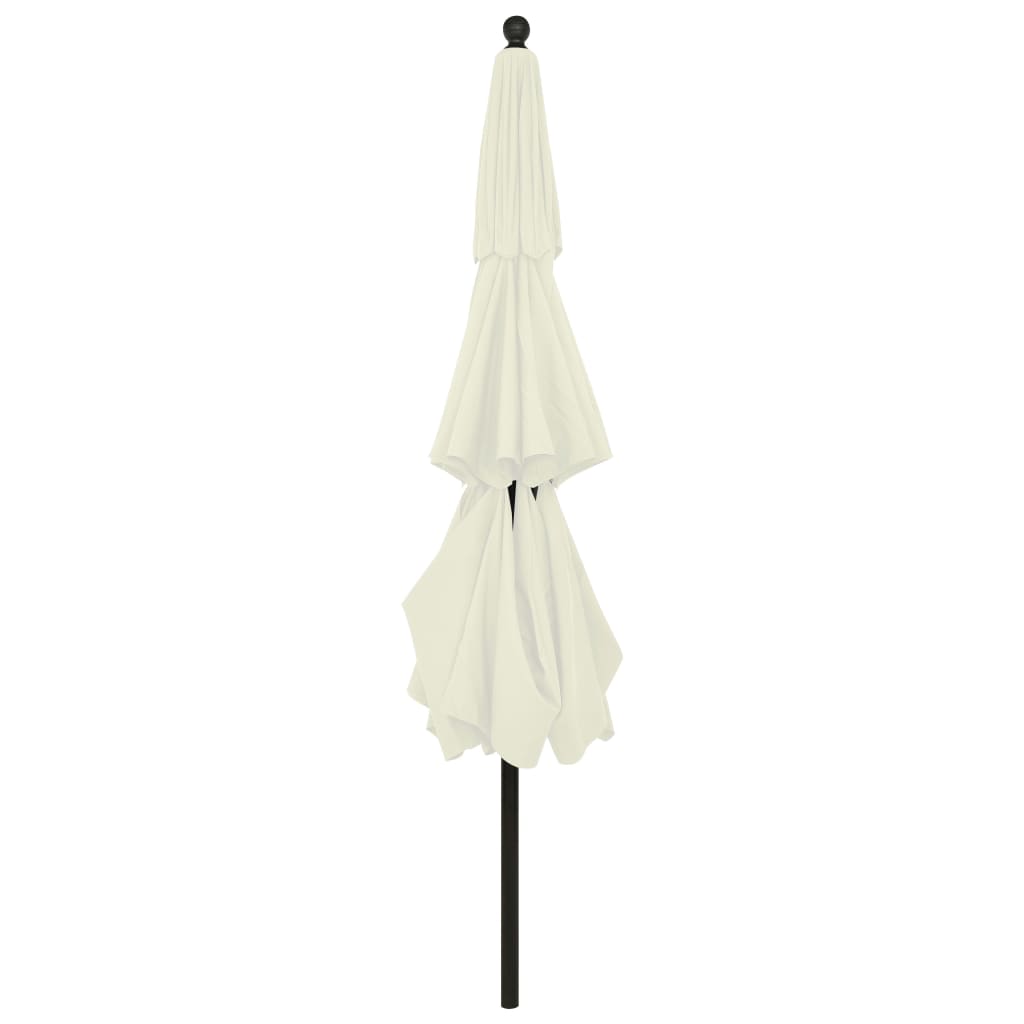 3-Tier Parasol with Aluminium Pole Sand 3.5 m