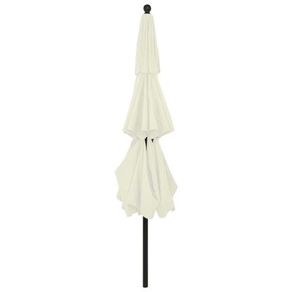 3-Tier Parasol with Aluminium Pole Sand 3.5 m