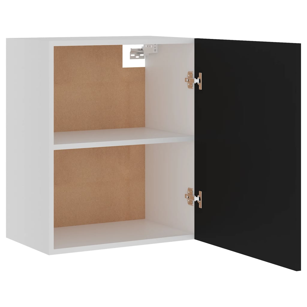 Hanging Cabinets 2 pcs Black 50x31x60 cm Engineered Wood