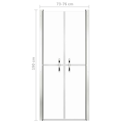 Shower Door Clear ESG 76x190 cm