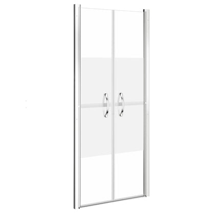 Shower Door Half Frosted ESG 101x190 cm