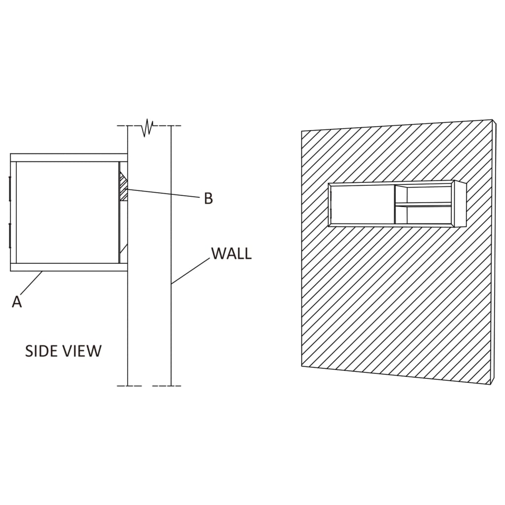 Wall-mounted TV Cabinet 180x30x30 cm Solid Teak Wood