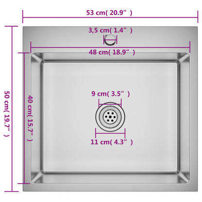 Handmade Kitchen Sink Stainless Steel