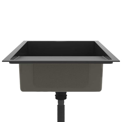 Handmade Kitchen Sink Black Stainless Steel