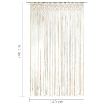Macrame Curtain 140x240 cm Cotton